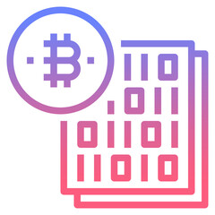 File line gradient icon