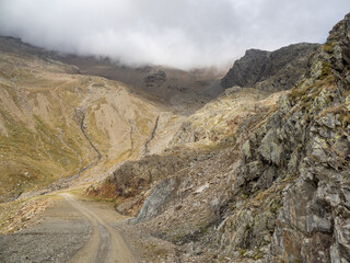 mountains in Kurzras in South Tyrol