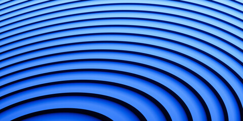 Abstract background with patterns of lines, curves and circles modern bright gradient blue illustration with copy space for text
