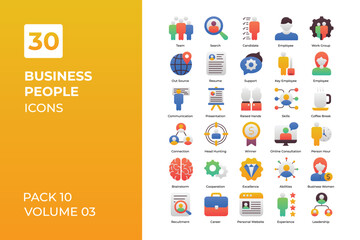 business people icons collection.