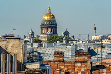 View of the city from the bell tower of the Cathedral of the Vladimir Icon of the Mother of God in...