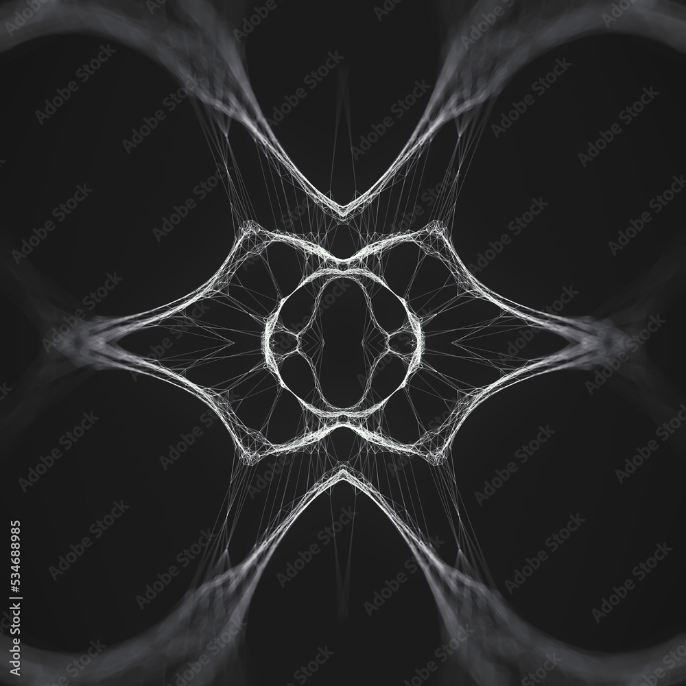 Poster abstract organic structure. creativity background. concept design. 3d rendering digital illustration