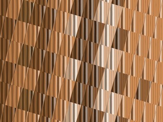 curved patterns in shades of dark milk brown and white chocolate on a plain beige background as a cross section