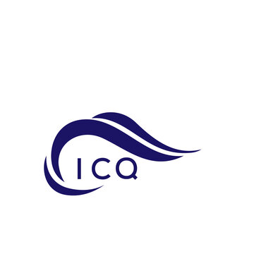 ICQ letter logo. ICQ blue image on white background. ICQ Monogram logo design for entrepreneur and business. ICQ best icon.
