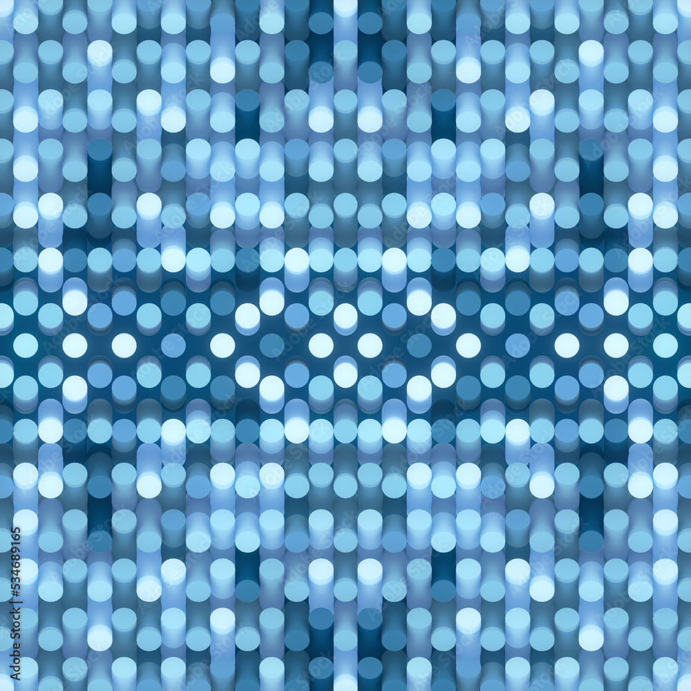 Poster Digital background of tilted cylinders with a trendy gradient. Abstract geometric pattern. 3d rendering illustration