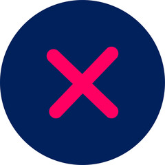 Obraz premium Cross icon in red colors. Single cross signs.