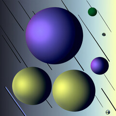 Space .Abstract 3d background