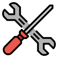 Tools Filled Outline icon
