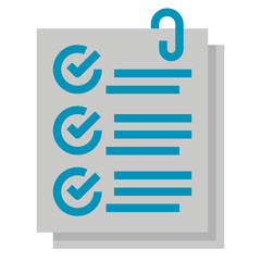 Obraz premium Checklist flat icon