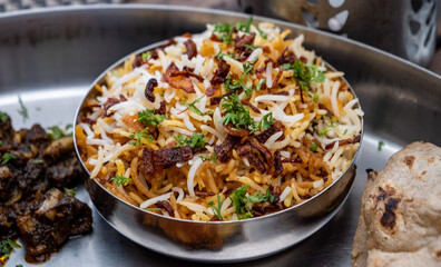 Sheep meat biryani