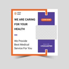 School admission social media post and instagram post template