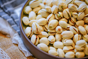 Table still life nut US pistachios