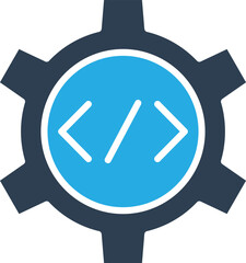 coding gear Vector Icon

