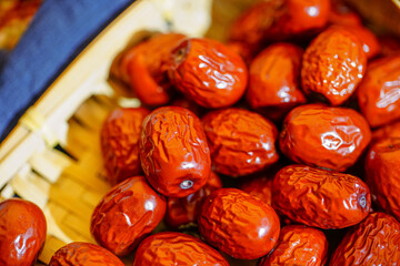 The ingredients of Chinese kitchens are small jujube fruit