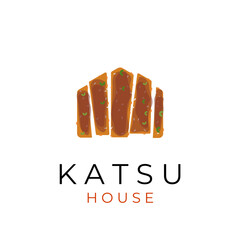 Katsu house vector illustration logo where to sell katsu