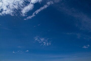 Naklejka na ściany i meble clear blue sky with white clouds