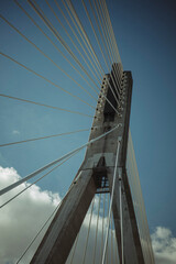 Naklejka premium Bridge over the river