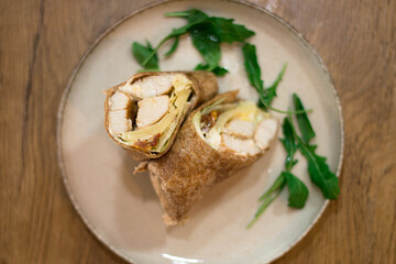 chop with potatoes and rosemary