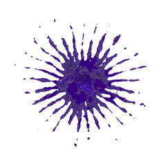 Clip art png- drops of paint splashed.  Overlays images- transparent background