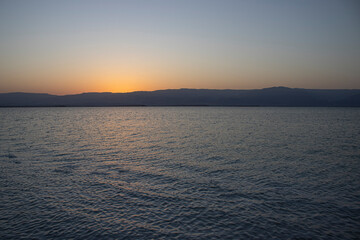 sunrise over the dead sea