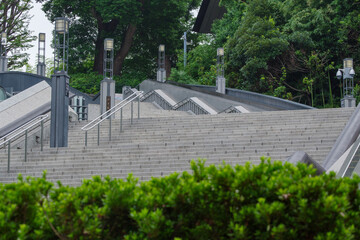 永田町の日枝神社に続く階段