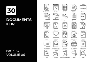 documents icons collection.