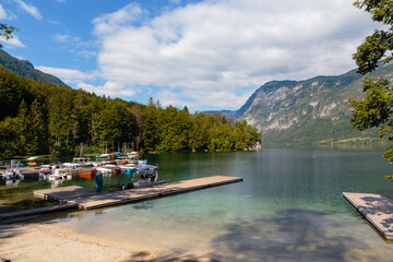 Bohinjsko jezero (Bohinjsee), Slowenien, 02.09.2022.	
