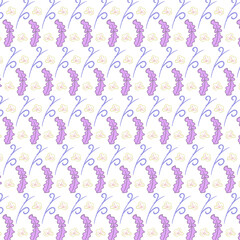 pattern design with floral motif