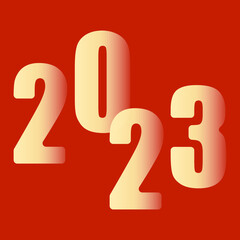 New Year, Christmas post template for social networks. Red background, 2023. Chinese new year. Postcard, banner, invitation, envelope, letter. Square frame. background.