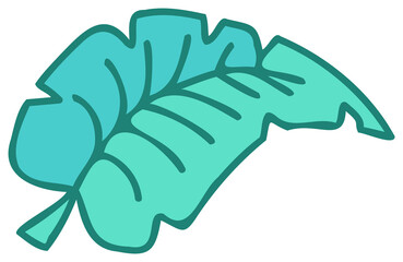 Botanical design element, decorative plane. PNG with transparent background.