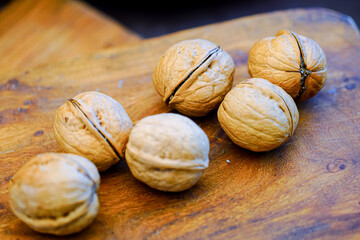 Studio Shooting Nuts and Walnuts