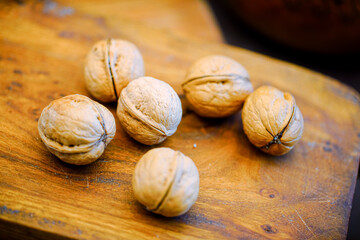 Studio Shooting Nuts and Walnuts