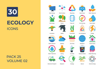 ecology icons collection.