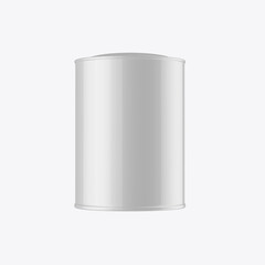 Metallic Can Mockup. 3D render