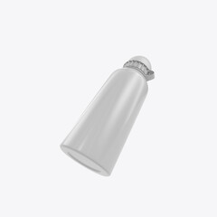 Metallic Sport Bottle Mockup. 3D render