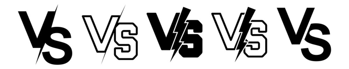 Versus screen. Vs battle or duel. Vector background