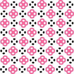 pattern design with floral motif