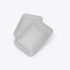 Leather Card Holder Mockup. 3D render