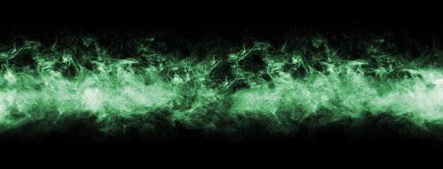Abstract smoke texture frame over black background. Fog in the darkness. Natural pattern.