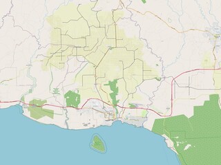 Obraz premium La Romana, Dominican Republic. OSM. No legend