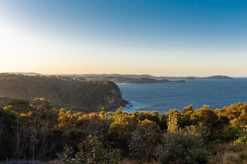 A beautiful sea vista view from a lookout in Copacabana, on the Central Coast of Australia.