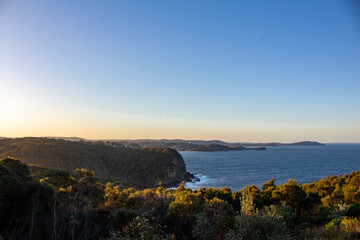 A beautiful sea vista view from a lookout in Copacabana, on the Central Coast of Australia.