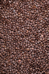 Black Lentils (Black masoor Dal) Lentils on white background