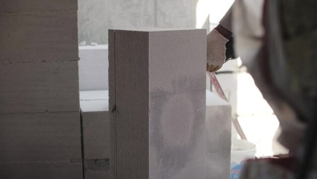 builder electric saw waerated block