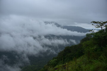 Obraz premium Bisle view point, Sakleshpura hill station, Karnataka, India