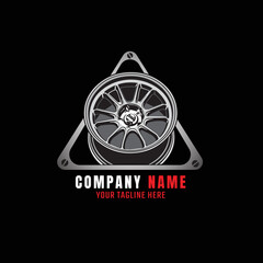 car tire rim automotive logo