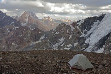 Tent in Fann Mountains, Tajikistan