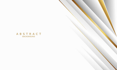 white luxury premium background and gold line.