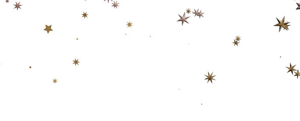 stars. Confetti celebration, Falling golden abstract decoration for party, birthday celebrate,