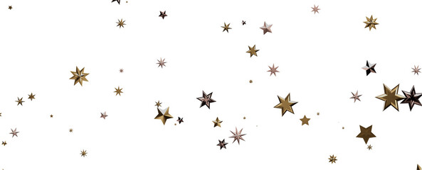 stars. Confetti celebration, Falling golden abstract decoration for party, birthday celebrate,